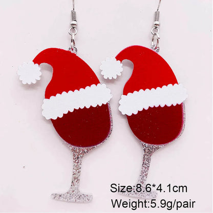 1 Pair Cartoon Style Geometric Cartoon Character Arylic Drop Earrings