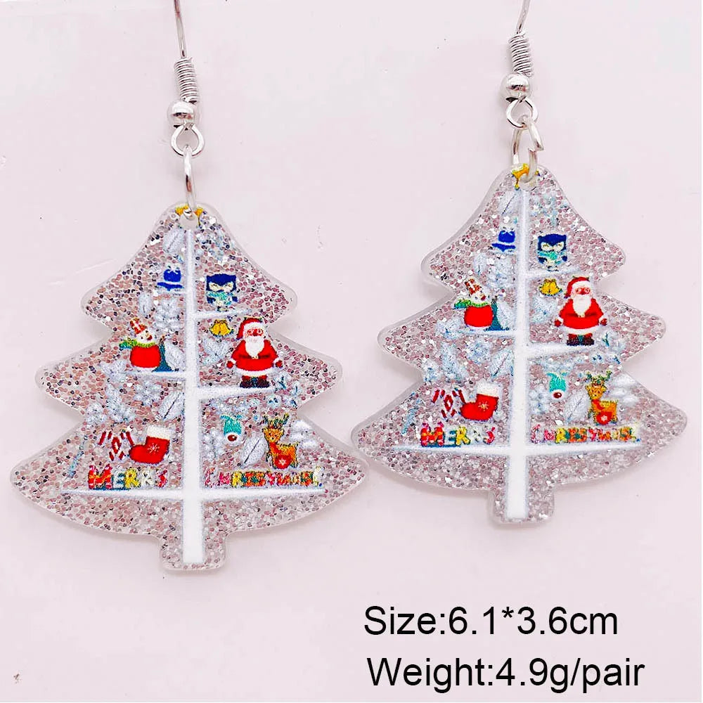 1 Pair Cartoon Style Geometric Cartoon Character Arylic Drop Earrings