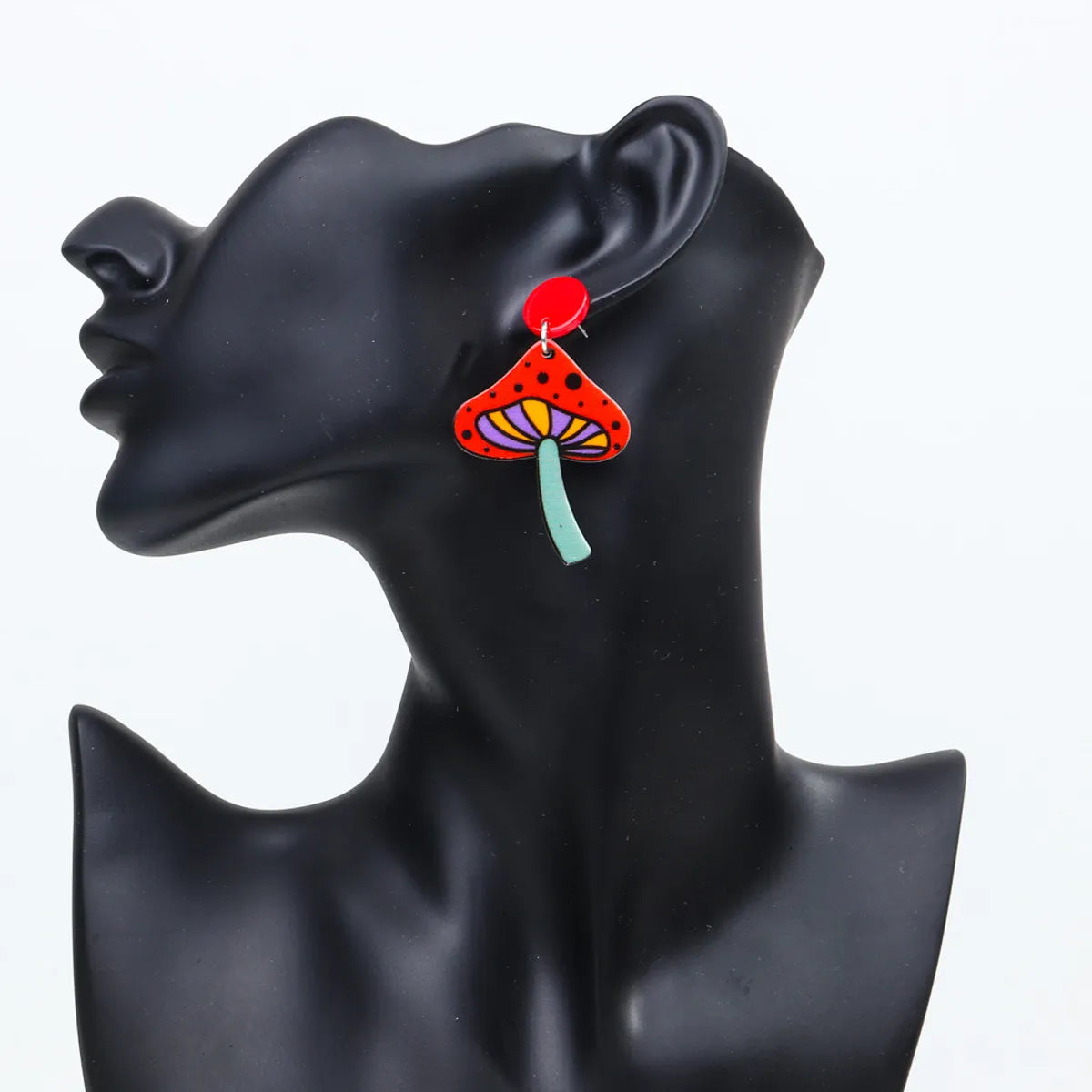 1 Pair Cartoon Style Mushroom Arylic Drop Earrings