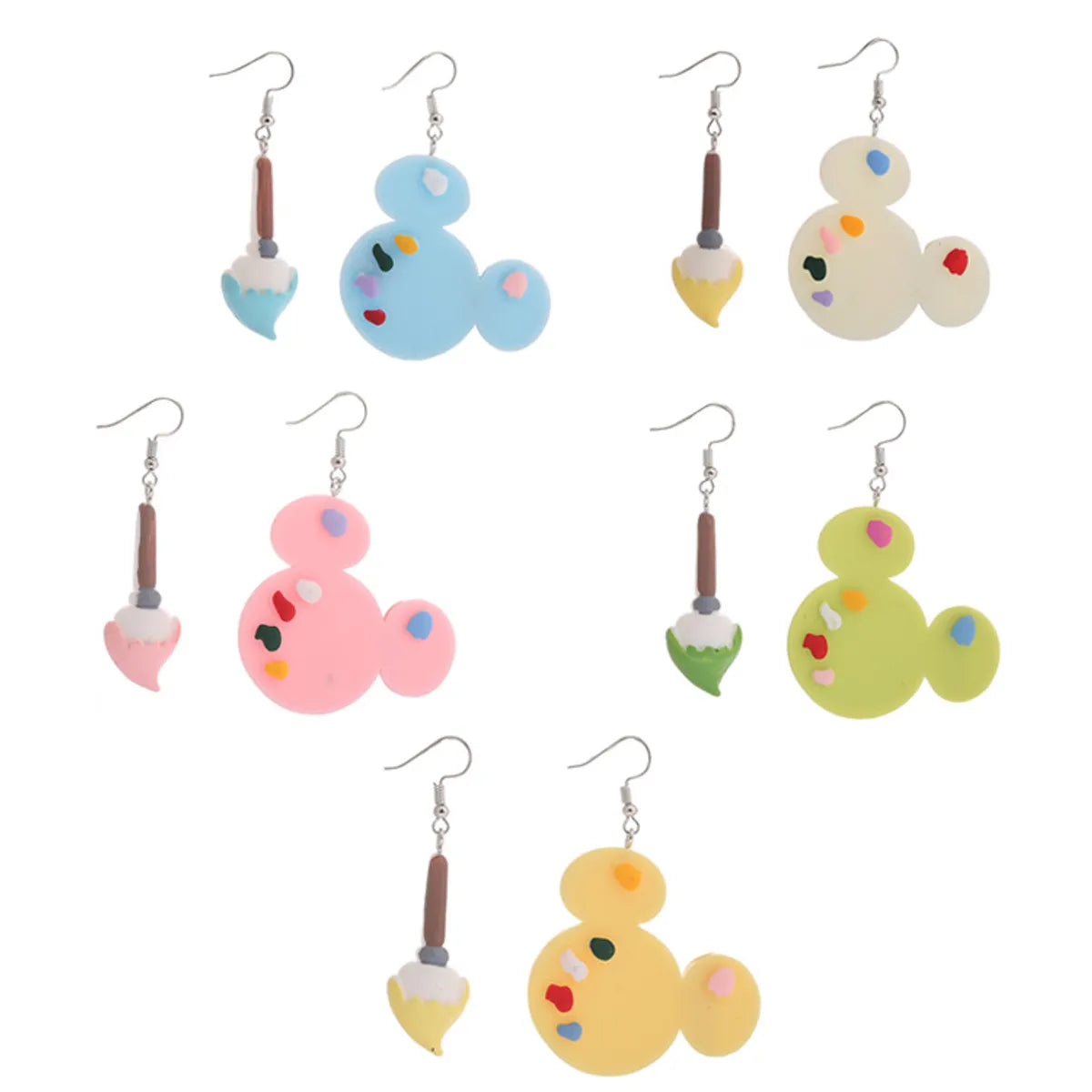 1 Pair Cartoon Style Pencil Resin Handmade Women'S Drop Earrings