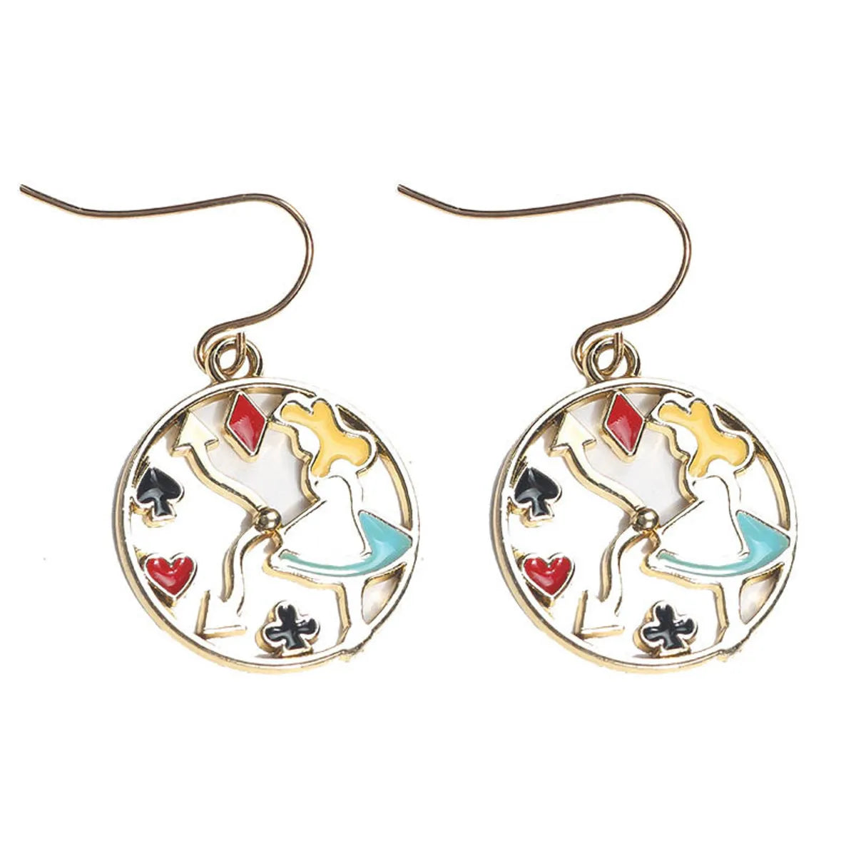 1 Pair Cartoon Style Rabbit Alloy Enamel Women's Drop Earrings