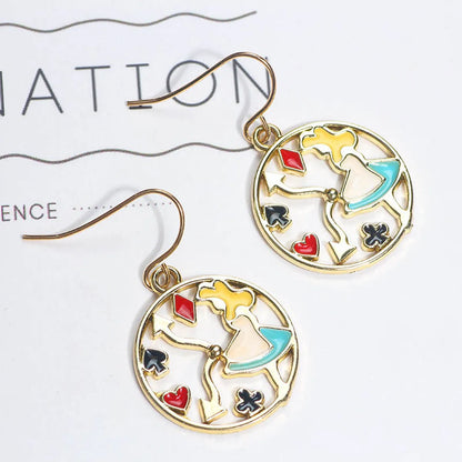 1 Pair Cartoon Style Rabbit Alloy Enamel Women's Drop Earrings