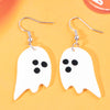 1 Pair Cartoon Style Retro Halloween Pattern Arylic Drop Earrings