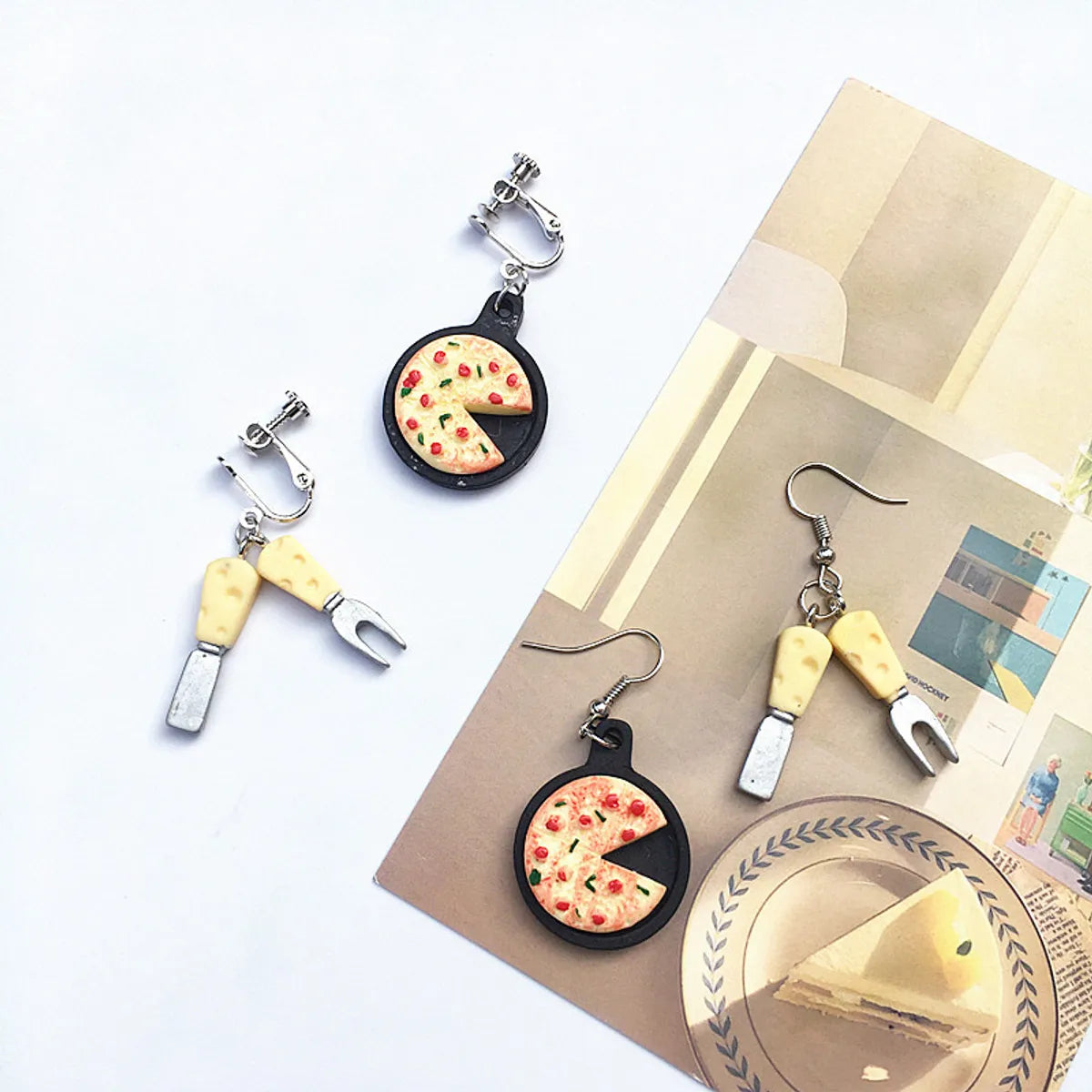 1 Pair Cartoon Style Saturday Resin Women's Earrings