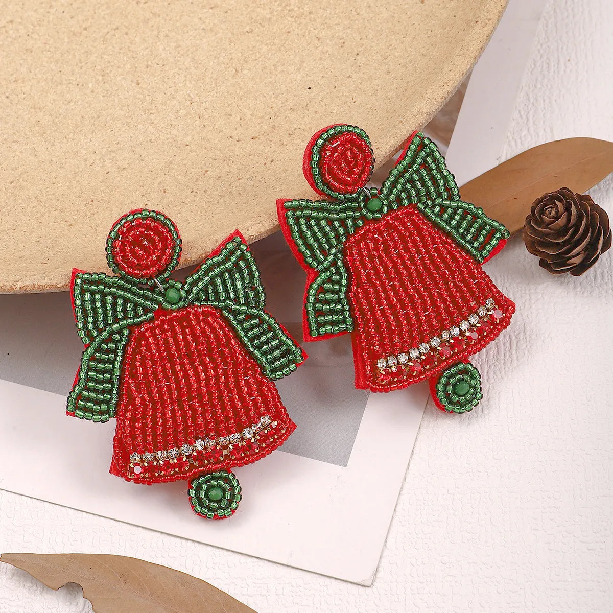 1 Pair Cartoon Style Streetwear Christmas Hat Christmas Tree Plastic Drop Earrings