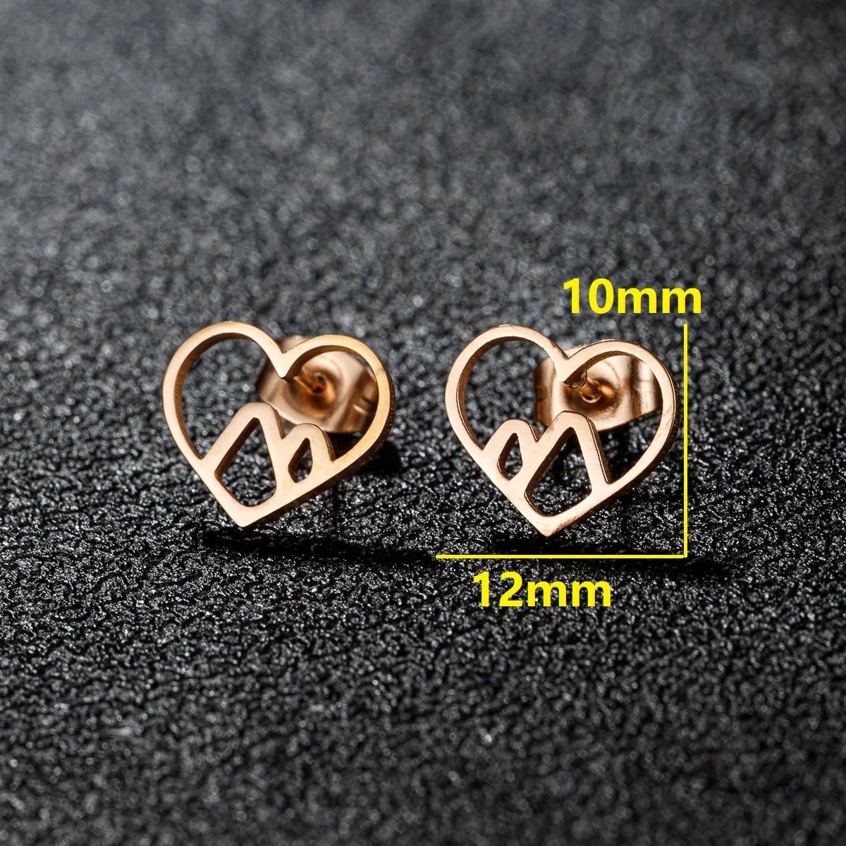 1 Pair Cartoon Style Sweet Animal Irregular Polishing Plating 304 Stainless Steel 18K Gold Plated Ear Studs