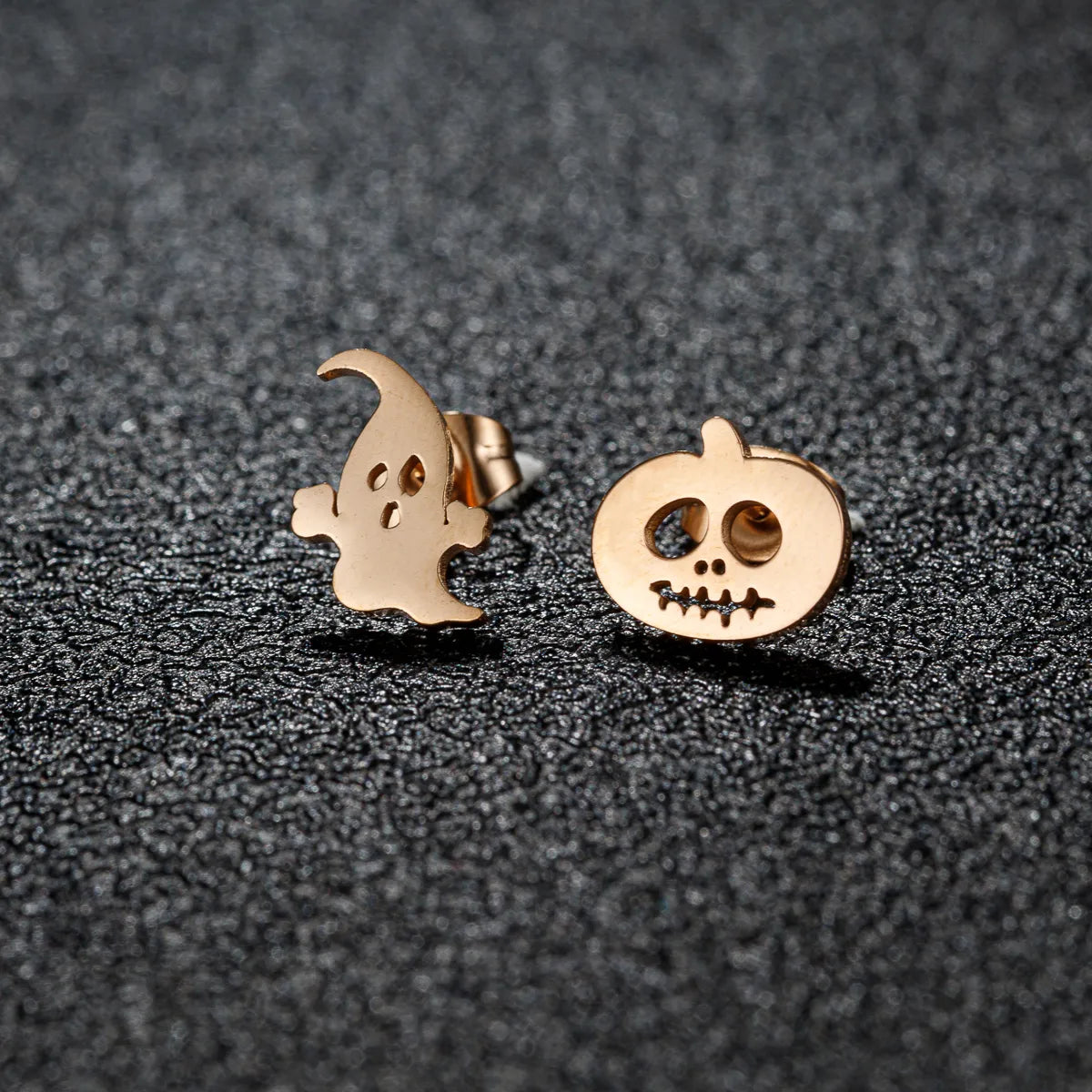 1 Pair Cartoon Style Sweet Animal Irregular Polishing Plating 304 Stainless Steel 18K Gold Plated Ear Studs