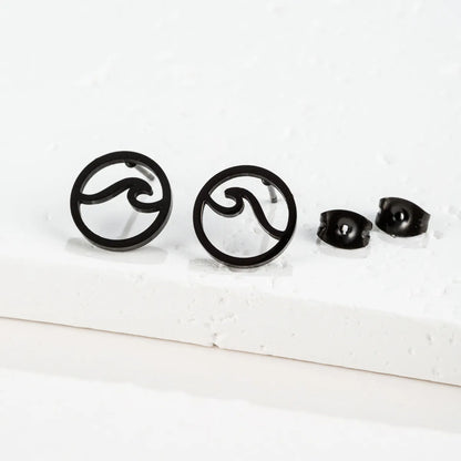 1 Pair Cartoon Style Sweet Animal Irregular Polishing Plating 304 Stainless Steel 18K Gold Plated Ear Studs