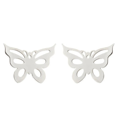 1 Pair Casual Butterfly Plating 304 Stainless Steel 18K Gold Plated Ear Studs