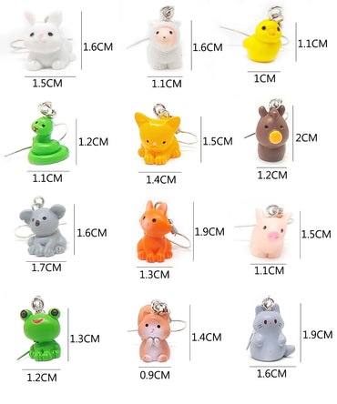 1 Pair Casual Cute Simple Style Animal Fox Frog Alloy Resin