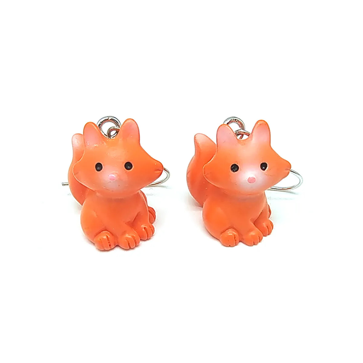 1 Pair Casual Cute Simple Style Animal Fox Frog Alloy Resin