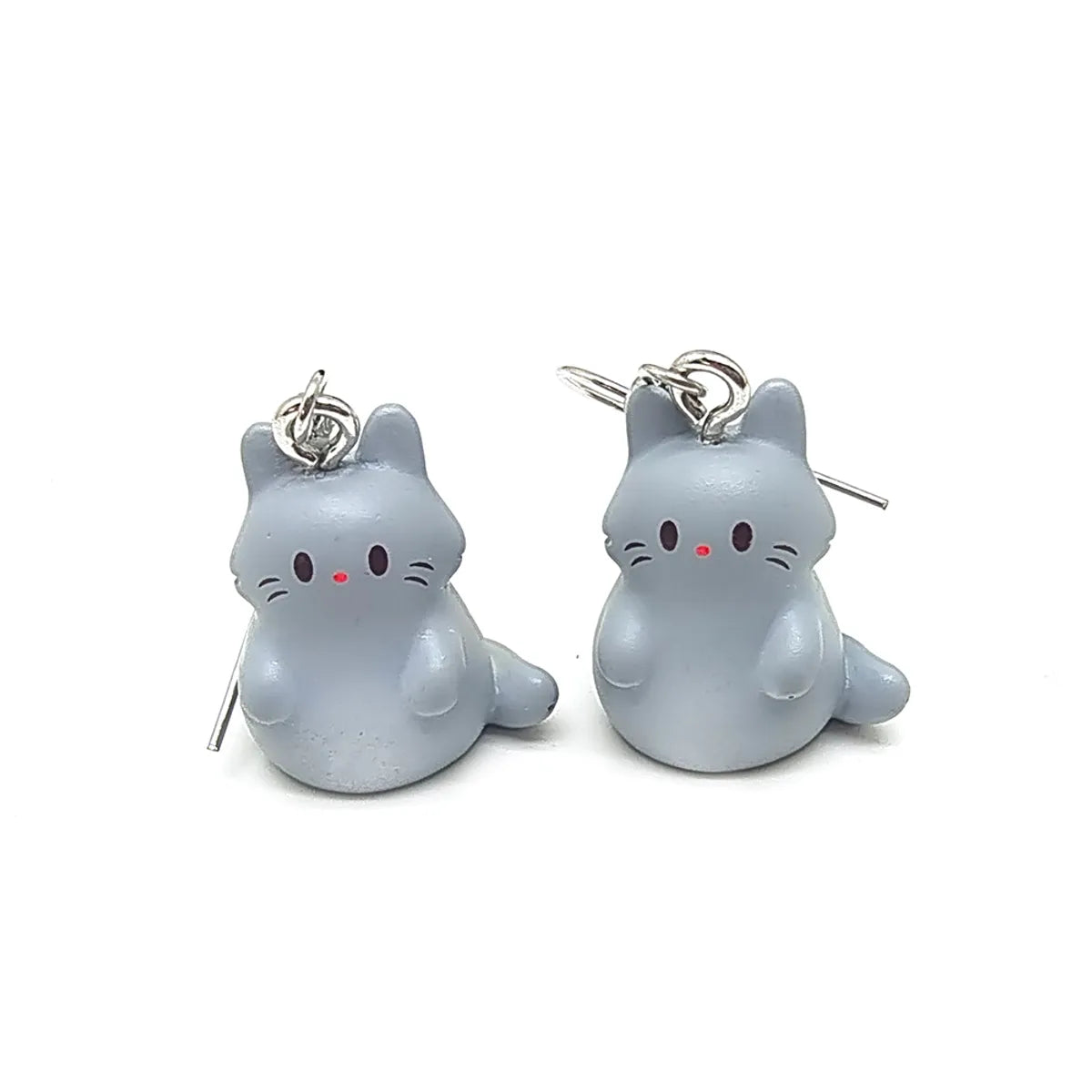 1 Pair Casual Cute Simple Style Animal Fox Frog Alloy Resin