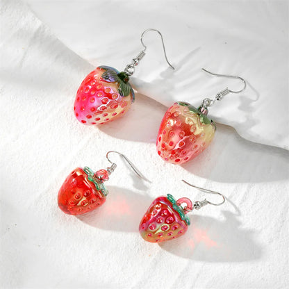 1 Pair Casual Cute Simple Style Fruit Resin Drop Earrings