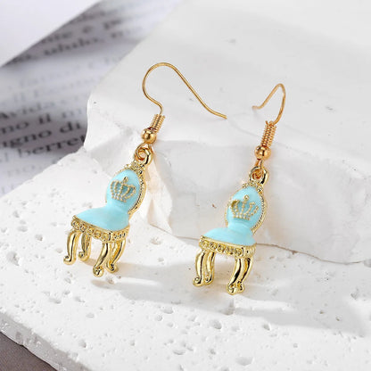 1 Pair Casual Cute Simple Style Seat Alloy Drop Earrings