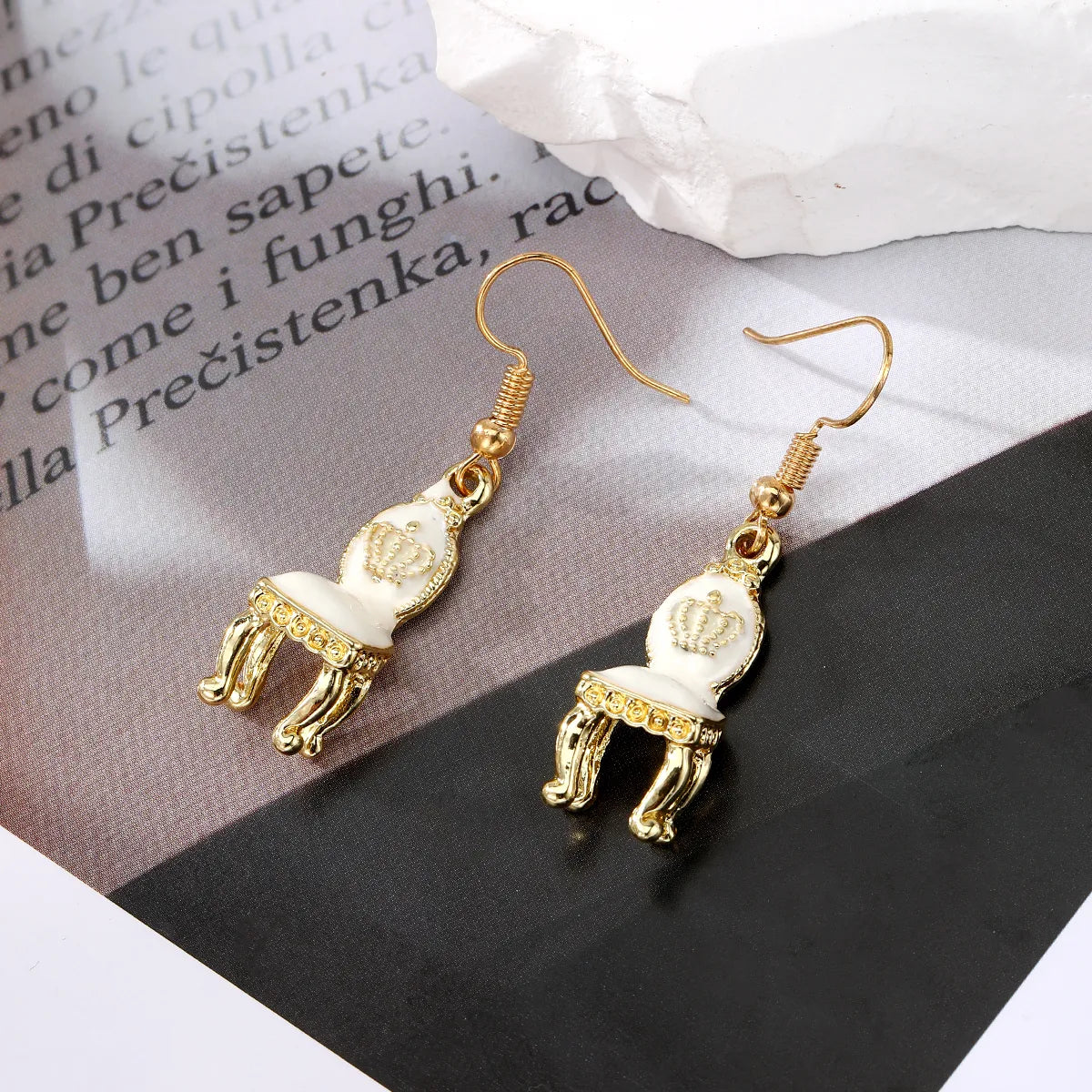 1 Pair Casual Cute Simple Style Seat Alloy Drop Earrings