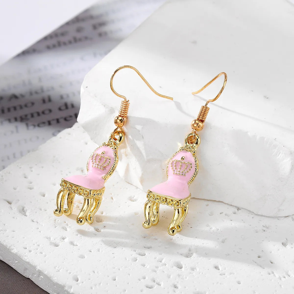 1 Pair Casual Cute Simple Style Seat Alloy Drop Earrings