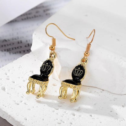 1 Pair Casual Cute Simple Style Seat Alloy Drop Earrings