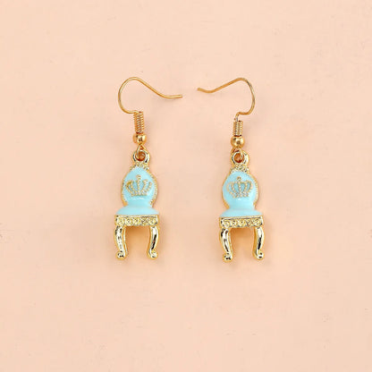 1 Pair Casual Cute Simple Style Seat Alloy Drop Earrings