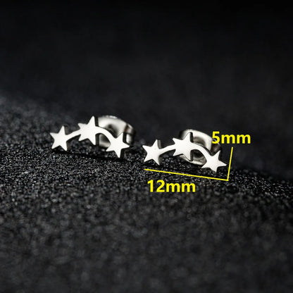 1 Pair Casual Cute Sweet Animal Irregular Polishing Plating 304 Stainless Steel 18K Gold Plated Ear Studs