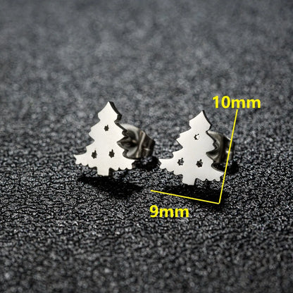 1 Pair Casual Cute Sweet Animal Irregular Polishing Plating 304 Stainless Steel 18K Gold Plated Ear Studs