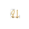 1 Pair Casual Devil'S Eye Plating Hollow Out Inlay Sterling Silver Zircon White Gold Plated Gold Plated Drop Earrings