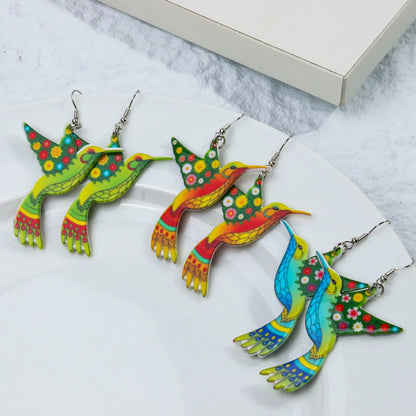 1 Pair Casual Elegant Bird Arylic Drop Earrings