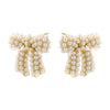 1 Pair Casual Elegant Bow Knot Inlay Copper Zircon 18K Gold Plated Ear Studs