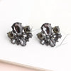 1 Pair Casual Elegant Flower Plating Inlay Alloy Rhinestones Ear Studs