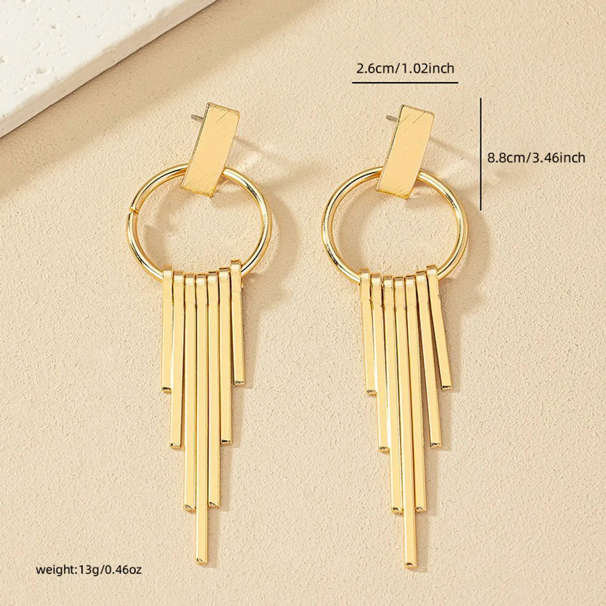 1 Pair Casual Elegant Geometric Plating Alloy Drop Earrings