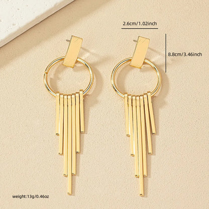 1 Pair Casual Elegant Geometric Plating Alloy Drop Earrings