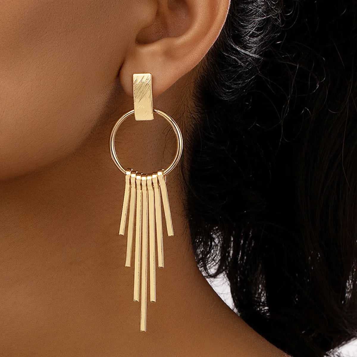 1 Pair Casual Elegant Geometric Plating Alloy Drop Earrings