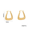 1 Pair Casual Elegant Lady C Shape Geometric Plating Stainless Steel 18k Gold Plated Ear Studs