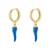 1 Pair Casual Elegant Simple Style S Shape Enamel Plating Copper 18K Gold Plated Drop Earrings