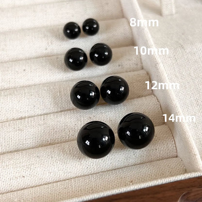 1 Pair Casual Elegant Simple Style Solid Color Arylic Ear Studs