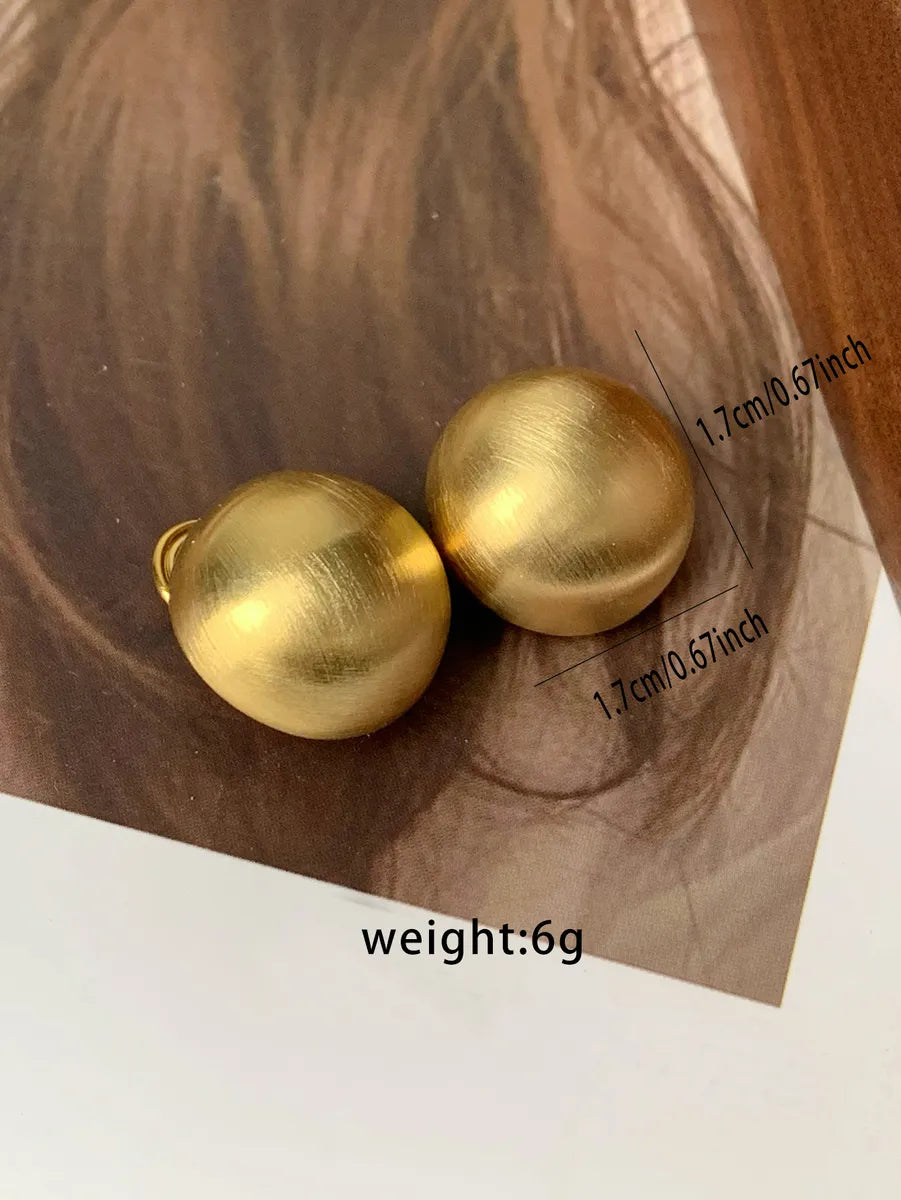 1 Pair Casual Elegant Solid Color Imitation Pearl Ear Studs