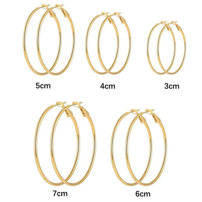 1 Pair Casual Elegant Vacation Solid Color Plating Stainless Steel White Gold Plated Gold Plated Earrings