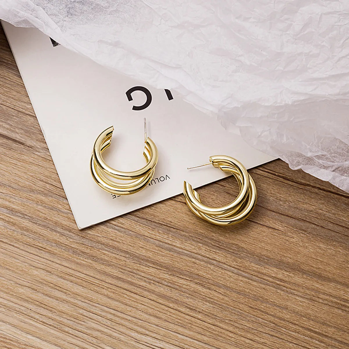 1 Pair Casual Geometric Alloy Plating Women'S Earrings