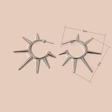 1 Pair Casual Hip-Hop Simple Style Solid Color Zinc Alloy Ear Studs