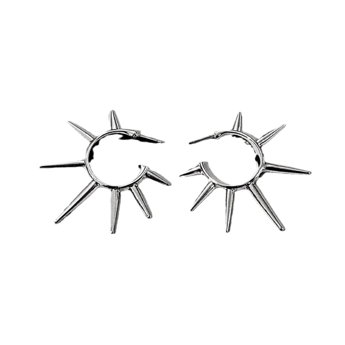 1 Pair Casual Hip-Hop Simple Style Solid Color Zinc Alloy Ear Studs