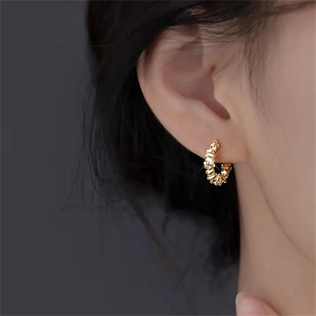 1 Pair Casual Luxurious Queen Geometric 304 Stainless Steel Sterling Silver Gold Plated Earrings