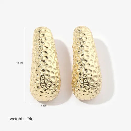 1 Pair Casual Peanut Plating Copper 18k Gold Plated Ear Studs