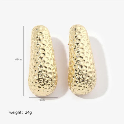 1 Pair Casual Peanut Plating Copper 18k Gold Plated Ear Studs