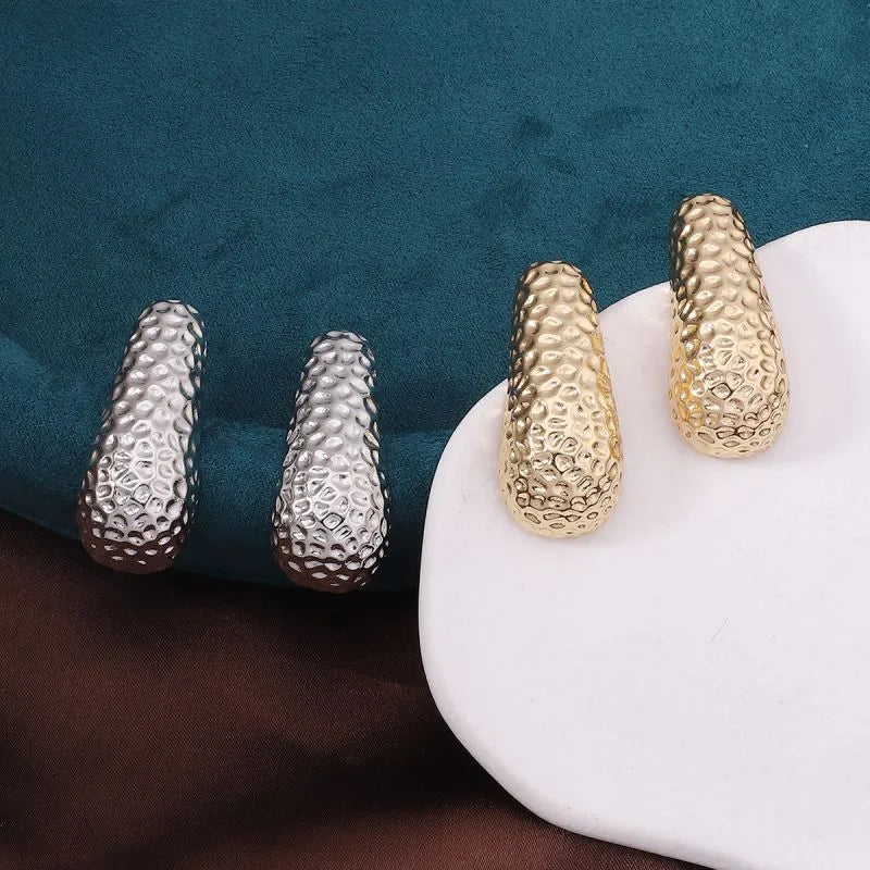 1 Pair Casual Peanut Plating Copper 18k Gold Plated Ear Studs