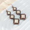 1 Pair Casual Retro Geometric Alloy Turquoise