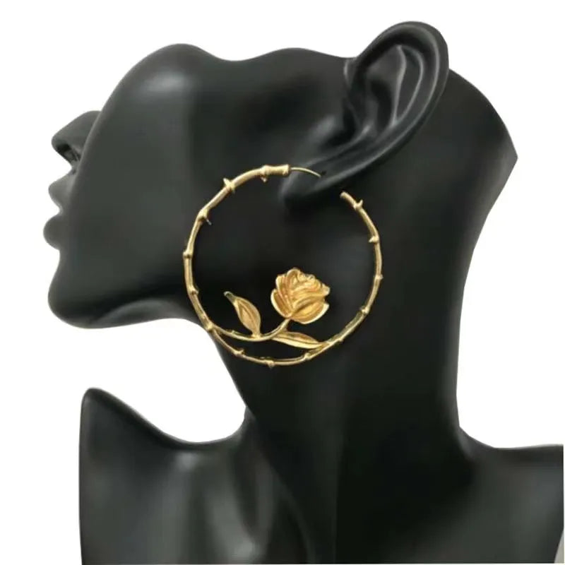 1 Pair Casual Round Flower Plating Inlay Alloy Rhinestones Pearl Gold Plated Silver Plated Drop Earrings Ear Studs