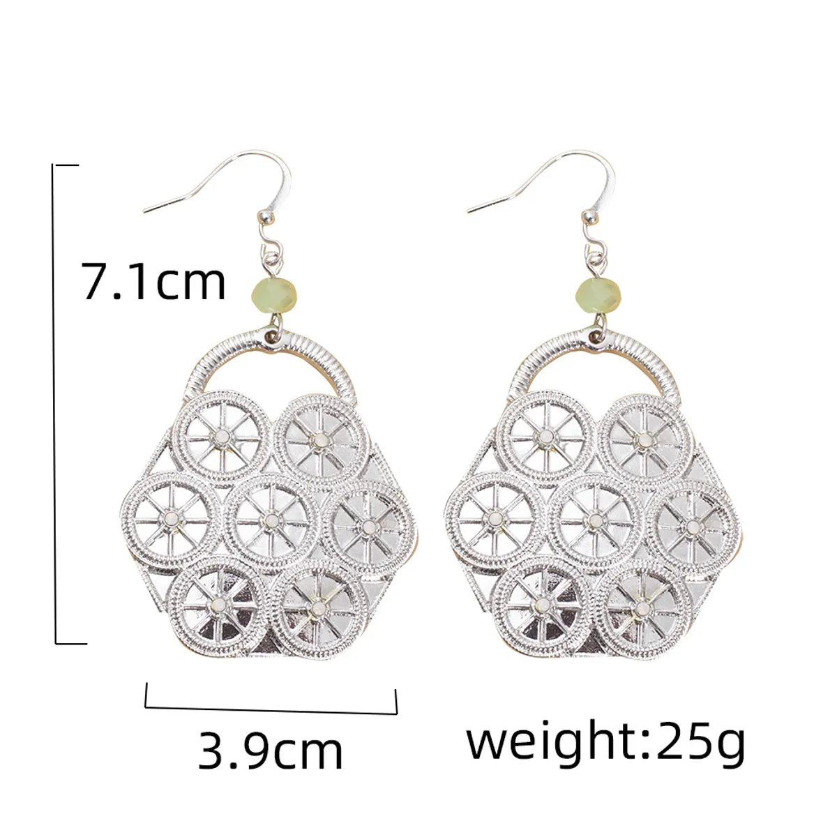 1 Pair Casual Simple Style Bag Alloy Drop Earrings