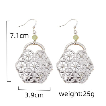 1 Pair Casual Simple Style Bag Alloy Drop Earrings