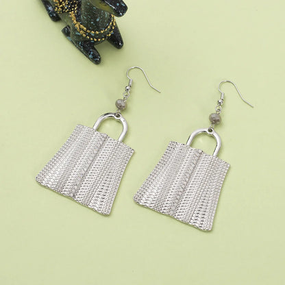 1 Pair Casual Simple Style Bag Alloy Drop Earrings