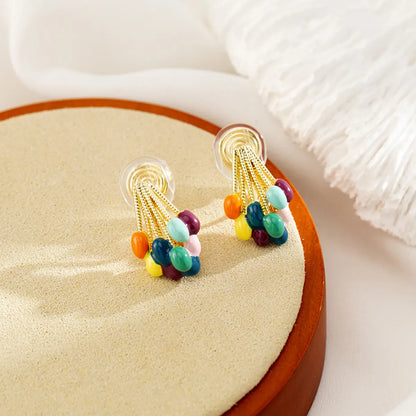 1 Pair Casual Simple Style Balloon Enamel Alloy Ear Cuffs Ear Studs