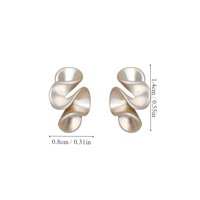 1 Pair Casual Simple Style Classic Style Solid Color Copper Ear Studs